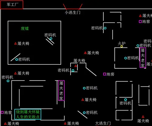 第五人格地图平面图,第五人格