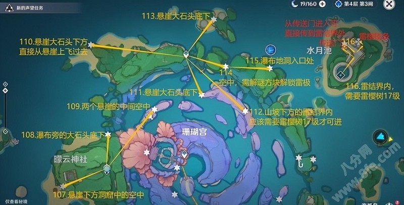 原神雷神瞳全部分布图,雷神瞳位置及获取方法